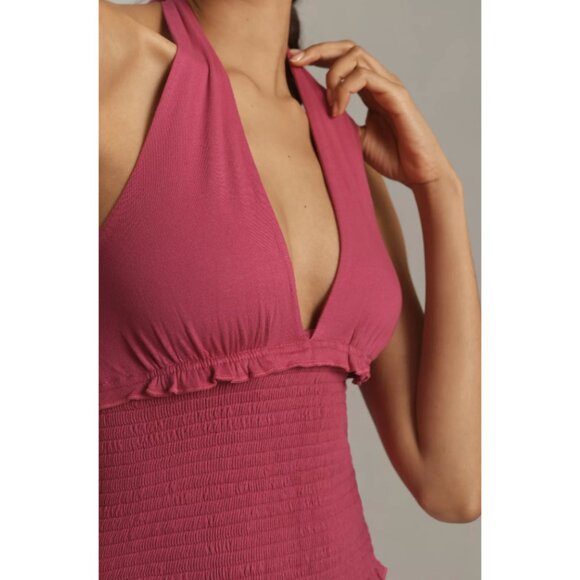 New Anthropologie DANIKA HALTER SMOCKED TANK NWT Size Small - Picture 5 of 8